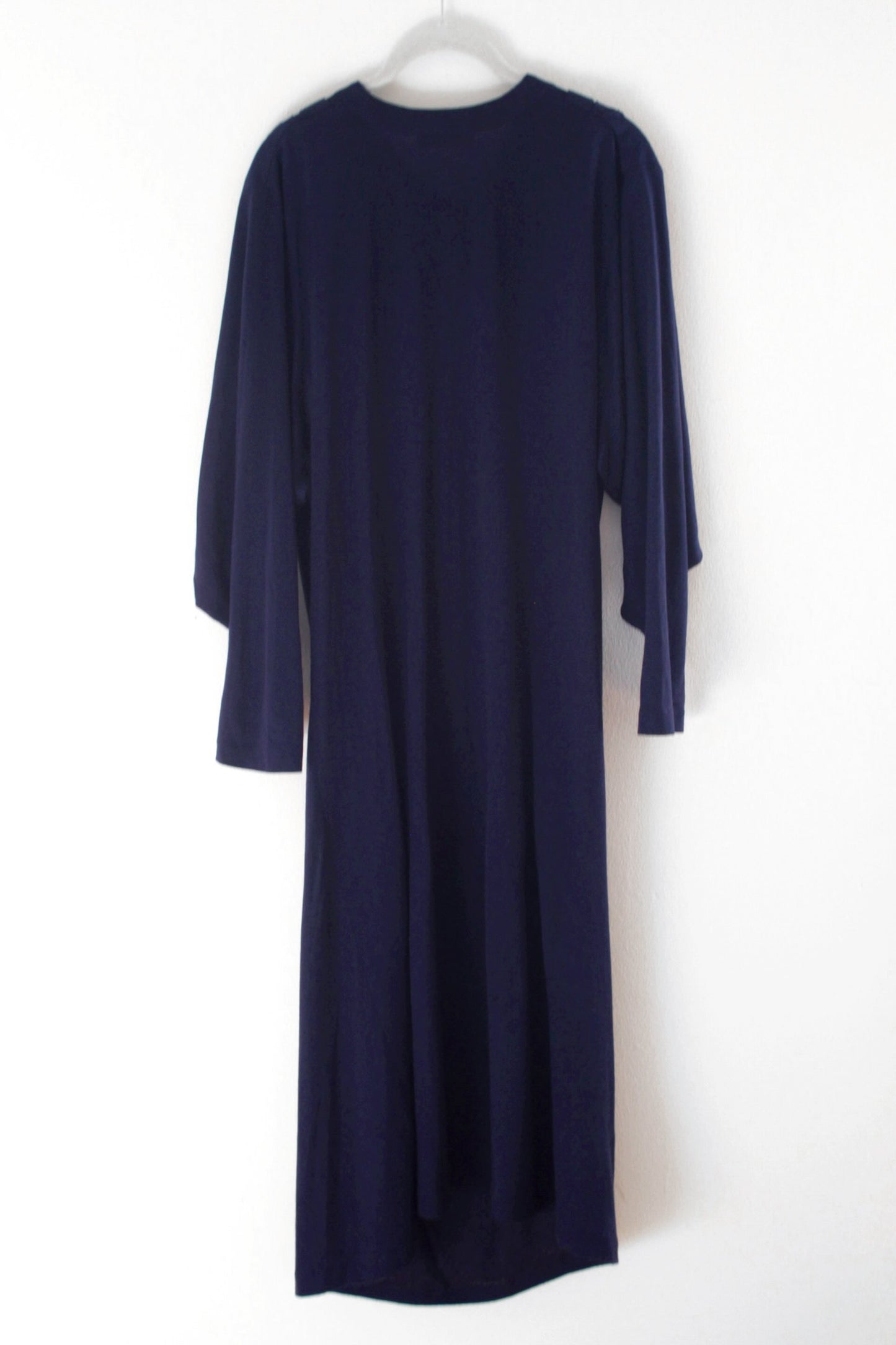 1980s Chacok Draped Wool Jersey Dress